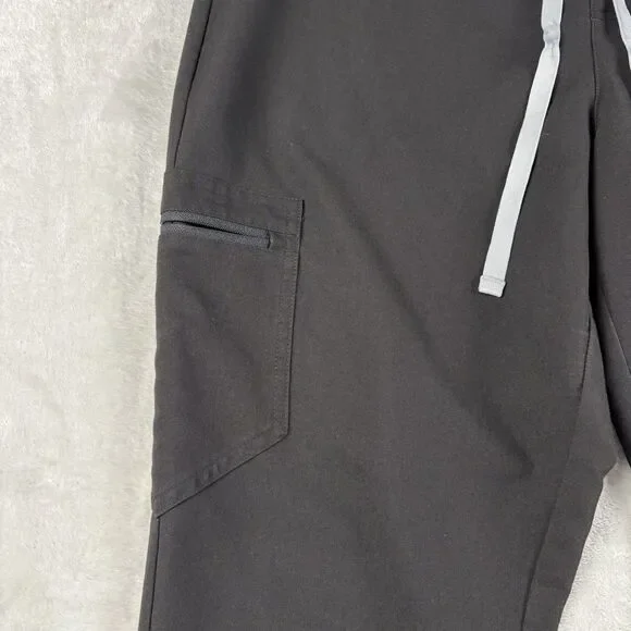 Figs Scrub Pants Womens M Zamora Jogger Petite Black Scrubs Bottom Medical Nurse - Picture 5 of 16